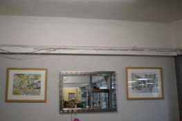 2x Framed Hull Watercolours of The Avenues and Pearson Park by Jill Carter 1998