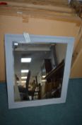 Grey Ornate Mirror 76x66x3.4cm