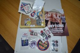 Pop and Rock Badges plus Sew-on Patches