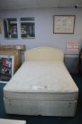 Myers Mayfair Orthopaedic Four Drawer Double Divan Bed with Cream Headboard