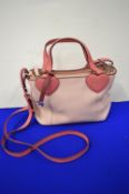 Radley Pink Leather “Hello Love” Shoulder Bag