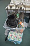 *Storage Box Containing Decorative Fencing, Plant Pots, etc.