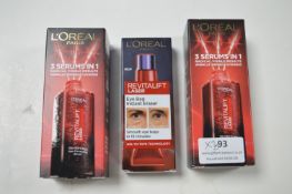 2x L’Oreal Revitalift Serum, and Eye Bag Eraser