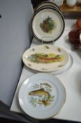 Fish Design Plates by Doverstone, etc.