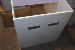 Aspen Compact 700 Floor Mounted Two Door Unit in White