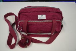Kipling Raspberry Crossbody Bag