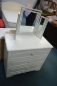 3x Drawer Dressing Chest with Mirror
