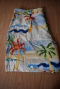 *Hilary Radley Linen Beach Print Shorts Size: XL