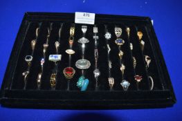 Ring Display Box Containing 42x Fashion Rings