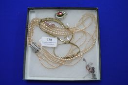 Vintage Costume Jewellery, Simulated Pearls, etc.