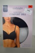 *Carole Hochman Midnight Wirefree Comfort Bra 2pk Size: M (32D-36C) (1x black, 1x grey)