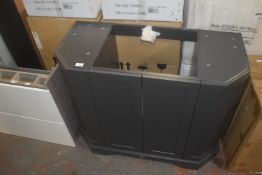 Grey Four Door Basin Unit