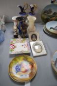 Vases, Ewers, Framed Portraits, etc.