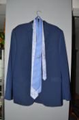 Gent’s 2pc Suit in Navy Size: 48” chest with Ties