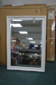 White Ornate Mirror 91x66x3.4cm