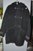 Stone Island Black Duffle Coat Size: XL