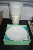Vintage Glass Vase plus Portmeirion Sophie Conran Bowl