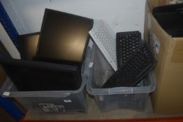 3x Computer Monitors and 4x Keyboards