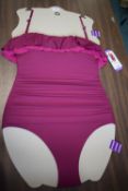*DKNY Women’s Cerise Halterneck Swimsuit Size: 14
