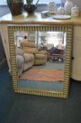 Framed Bevelled Edge Mirror 90x75cm