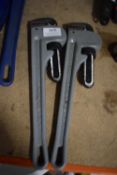 2x 14” Max Power Pipe Wrenches