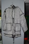 Handmade Hooded Jacket with Decorative Stitching Size: ~2XL