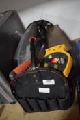 Toolbag Containing Tie Wraps, Rubber Bungs, Jubilee Clips, Saw, Point Trowel, etc.