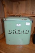 Vintage Green Enamel Breadbin