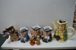Large and Small Toby Jugs