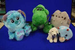 Plushies Including Monster Inc, Pixar, etc.