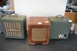 Vintage Projector and Speaker, plus Modern Cabinet Speaker