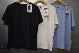 *3x Mondetta T-Shirts Size: XL (1x black, 1x white, 1x baby blue)