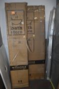 Atlas 900 Set Including Side Panel, Hinge Door, and Quadrant Chrome Enclosure
