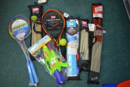 Children’s Sports Equipment Including Badminton, Cricket, Rounders, etc.