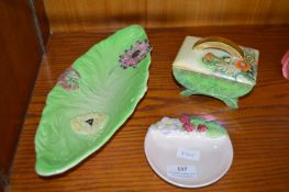 Carlton Ware Lidded Pot, Dishes, etc. (some AF)
