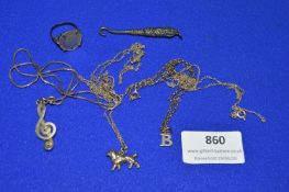 Assorted Scrap Silver Items ~24g total