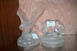 Crystal Egale and Horse Figures