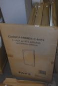 Chalk White 600x900mm Bathroom Mirror