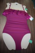 *DKNY Women’s Cerise Halterneck Swimsuit Size: 12