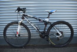 Cube Pro Series 100 Black/White/Grey Bike (18” frame) with Shock Absorber