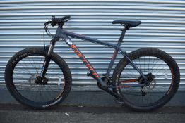 Carrera Vendetta 27.5+ Grey & Orange Bike (20” frame) with Kenda Havok Elite Tyres