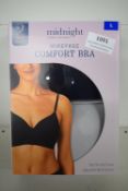 *Carole Hochman Midnight Wirefree Comfort Bra 2pk Size: L (34DD-38C) (1x black, 1x grey)