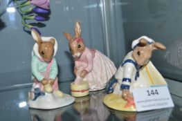 3x Royal Doulton Bunnykins Figures