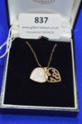 9ct Gold Heart Pendant with 18 Design 1.6g gross