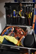 Tool Case Containing Assorted Plumbing Tools and Equipment