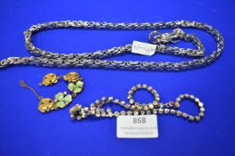 Costume Jewellery Including Steel Chain with Dragon Design