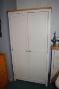 Cream Painted Double Wardrobe