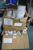 2x Boxes of Assorted White Adhesive Labels