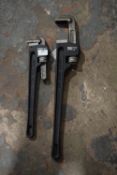 18” and 24” Forged Steel Black Pipe Wrenches