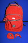 Kipling Large Red Backpack